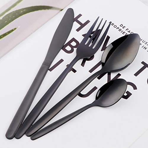 32-Piece Silverware Set for 8, BuyGo Stainless Steel Multicolor Camping Flatware Dinnerware Sets, Hand Polish, Dishwasher Safe Mix Color 32pcs