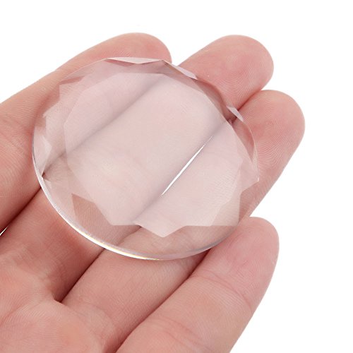 Brrnoo round crystal eyelash glue holder and lash separator pallet for extension adhesive dispensing
