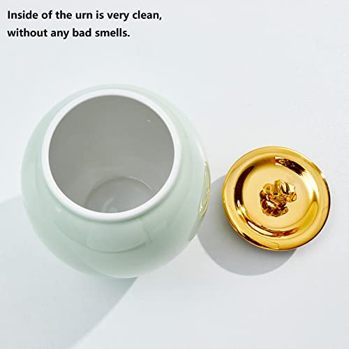 Butterfly Medium Urns for Human Ashes Female/Women/Mom Green Butterfly