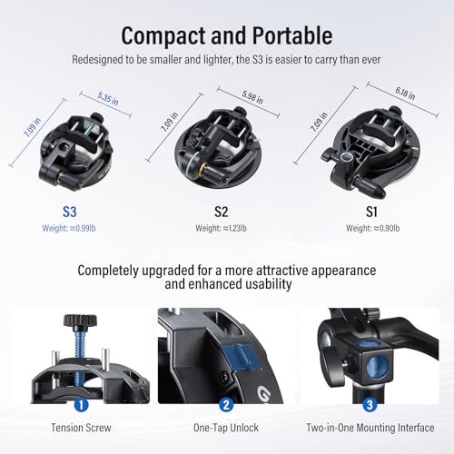 Godox S3 Speedlite Bracket Bowens Mount S-Type Holder (S2 Upgraded 2026)