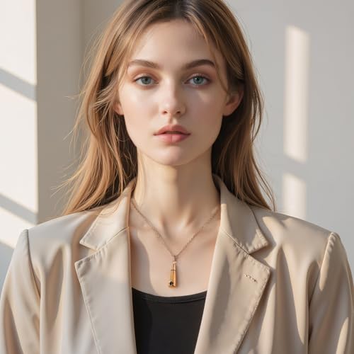 Urn Necklace Pendant Teardrop Cremation Jewelry for Ashes Memorial Keepsake for Women Men with Mini Keepsake Urn Memorial Ashes Jewelry Rose Gold