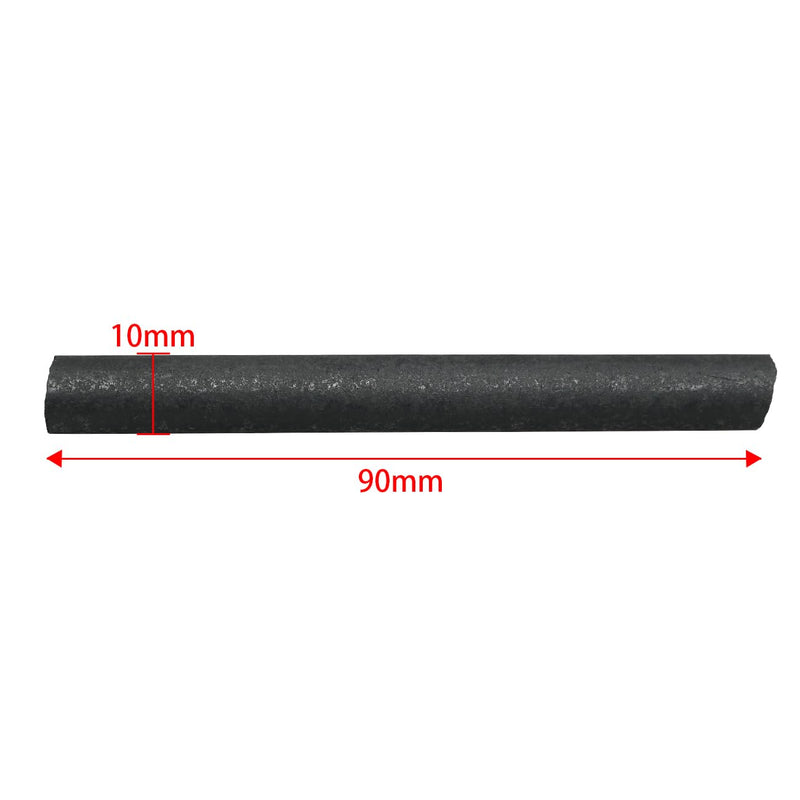 [Australia - AusPower] - 5PCS Graphite Electrode Rod Diameter 10mm Length 9cm Used for Metallurgy Electronics Machinery Chemical Light Industries Original Battery Electrode Conductive Rod Physical Experiment 