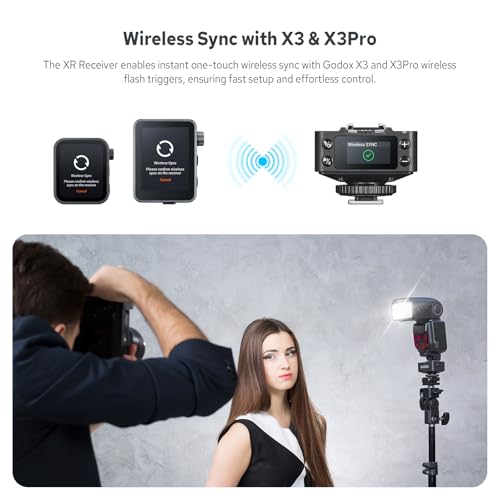 Godox XR TTL Wireless Flash Receiver for Canon Nikon, 2.4G HSS Trigger