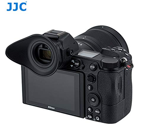 JJC EN-DK29II Ergonomic Large Eye Cup, Compatible with Nikon Z5 Z6 Z7 Z6 II Z7 II, 360° Rotatable, Soft TPU Rubber, Z5 Z6 Z7 Z6II Z7II Eyecup Eye Piece, Viewfinder, Size: 65x52x29mm, as DK29 Eyecup