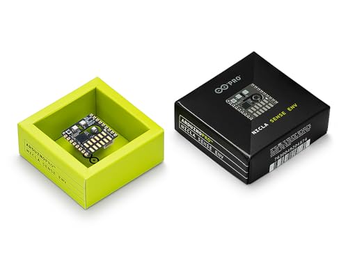 Arduino Nicla Sense Env [ABX00089] - Ultra-Low Power Temperature, Humidity, and Gas Sensors for Industrial-Grade Air Quality Monitoring, Compatible with Portenta & MKR Projects
