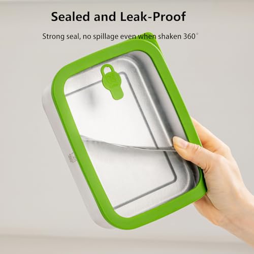 Keith Titanium 28oz microwave-safe food storage container with leak-proof lid, ideal for lunches and meal prep.