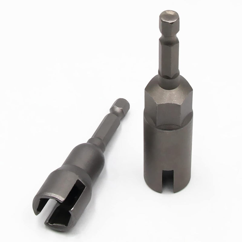 [Australia - AusPower] - 1Pcs Slot Wing Nut and 1Pcs Deep Power Wing Nut Driver for Panel Nuts Screws Eye Q Hanger C Hook Bolt 1Set 