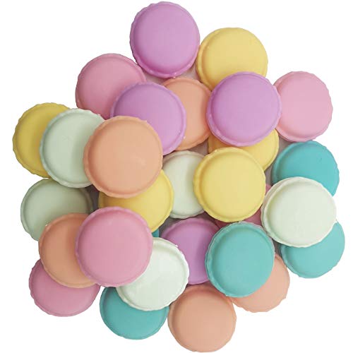 RONYOUNG 30PCS Mini Macaron Jewelry and Pill Storage Box Containers Macaron Mini Storage Case Jewelry Box Case Container Earring Travel Organizer (Pack of 3) Approx. 1.57''x1.57''x0.78'' (Pack of 3)