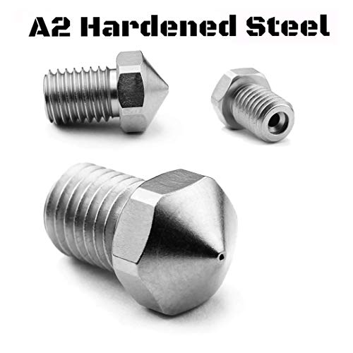 Micro-Swiss Plated A2 Tool Steel Wear Resistant Nozzle for Dremel Digilab 3D45 3D Printer Idea Builder 3D Printer (.4mm) .4mm