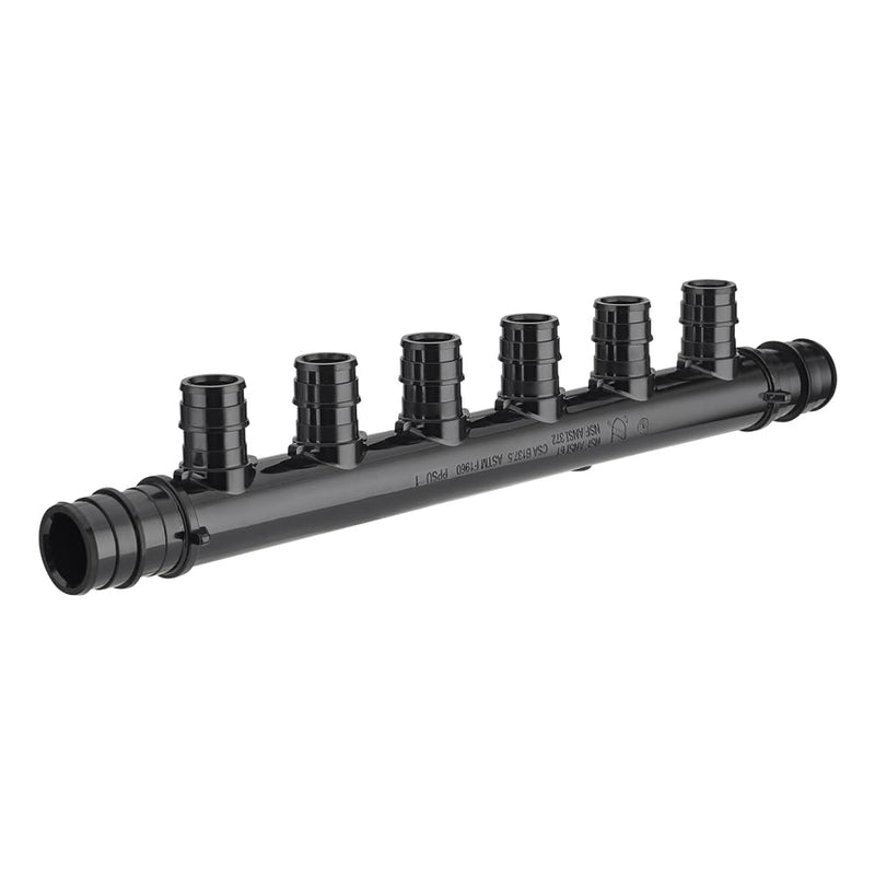 [Australia - AusPower] - (Pack of 2) EFIELD Pex Manifold 6 Outlets Open Pex-A Expansion Poly PPSU Manifold 3/4 Trunk, 1/2" Port (6 Ports), ASTM F1960 6 Outlets( Pack 2) 