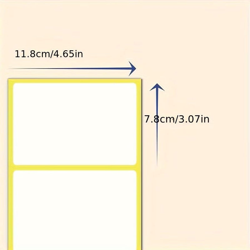 30 Sheets of Stickers, 3.07x4.65 Inch Price Labels, Self-Adhesive Folder Label Sticker, Matte White 1 Sheet/2pcs