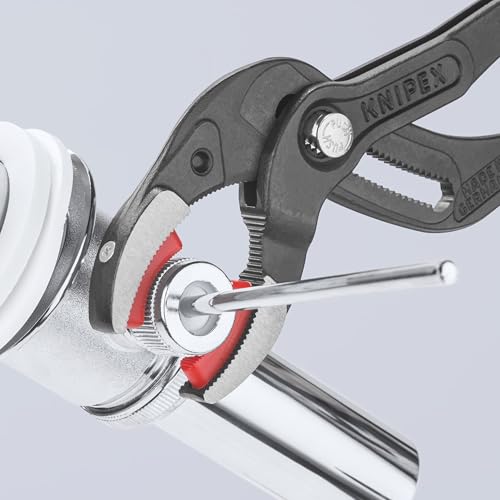 KNIPEX 81 11 250 pipe gripping slip-joint pliers with replaceable plastic jaws