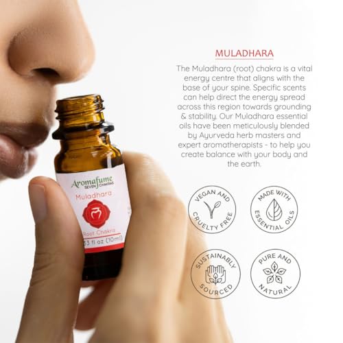 Solar Plexus, Root & Throat Chakra Essential Oil Diffuser Blends, Aromafume Solar Plexus, Root Chakra, Throat Chakra 0.34 Fl Oz (Pack of 3)