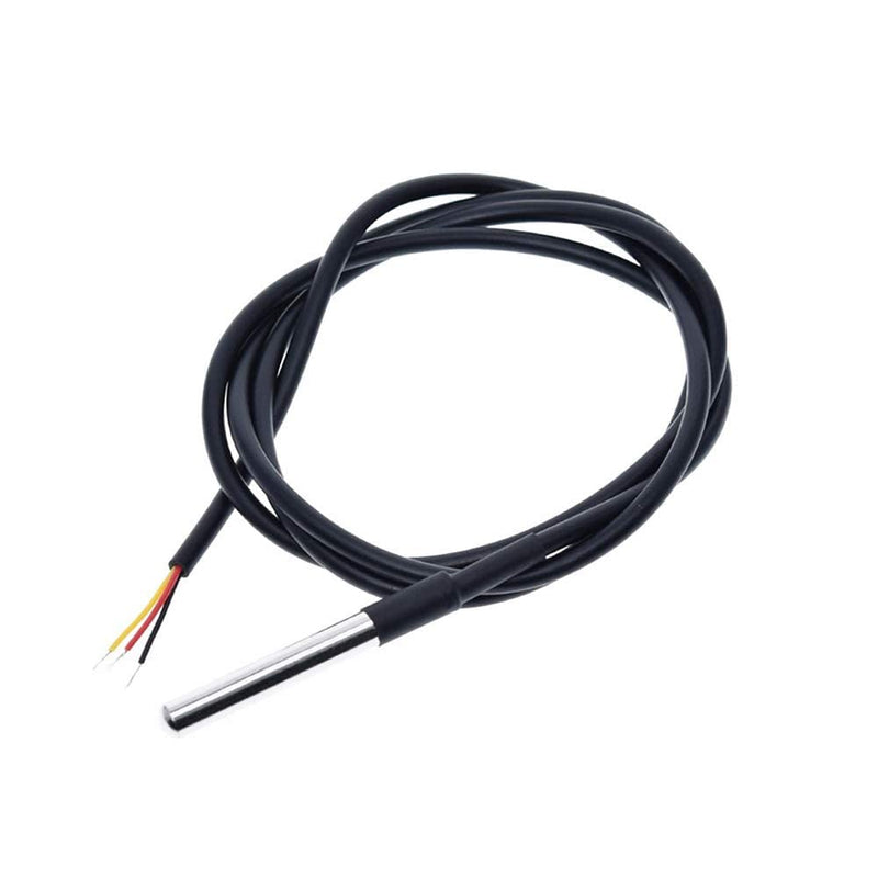 [Australia - AusPower] - 5pcs 5m DS18B20 Digital Thermistor Probe Temperature Sensor Waterproof Temperature Probe Stainless Steel Resistance Thermal Cable -55°C to +125°C Compatible with Arduino and Raspberry pi 