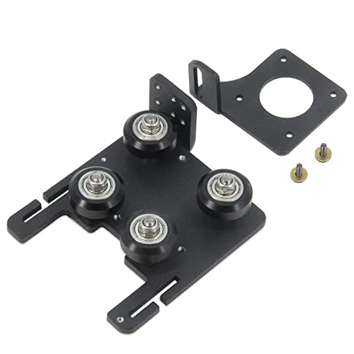Upgrade Direct Drive Support Aluminum Plate with 4pcs Pulleys with Dual Gear Extruder with Stepper Motor Kit Only for Ender 6 (Dual Gear Extruder+Motor Kit) Dual Gear Extruder+Motor Kit