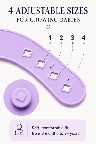 Baby Feeding Supplies - Complete Baby Feeding Set with Baby Plate, Baby Spoons First Stage, Silicone Bib and Snack Cup - Infant Eating Utensils and Baby Bowl with Suction Purple Violet