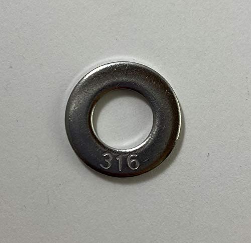 US STAINLESS 100 Pieces Stainless Steel 316 SAE 5/16" Flat Washer OD 11/16"