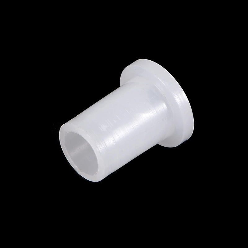 [Australia - AusPower] - 12pcs Nylon Flanged Sleeve Bearings [5mm Bore x 7.1mm OD x 11.5mm Length] Nylon Plastic Bushings for Shaft, White 
