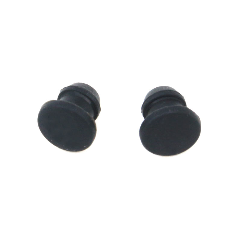 [Australia - AusPower] - 12pcs Silicone Plugs Waterproof Tapered Round Hole Stoppers Black for 6mm Hole 