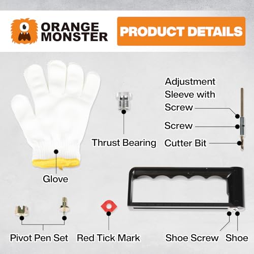 ORANGE MONSTER 2–12-inch adjustable hole cutter for sheet metal and HVAC applications