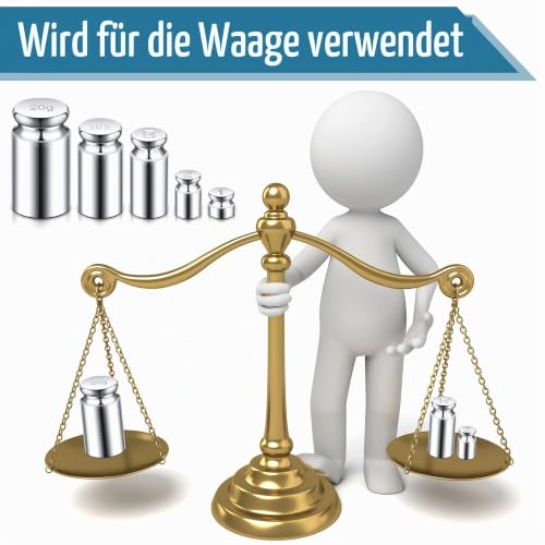 Calibration Weight 1g 2g 5g 10g 20g Calibration Gram Scale Weight Set for Digital Scale Balance and 1 Piece Calibration Weight Tweezer