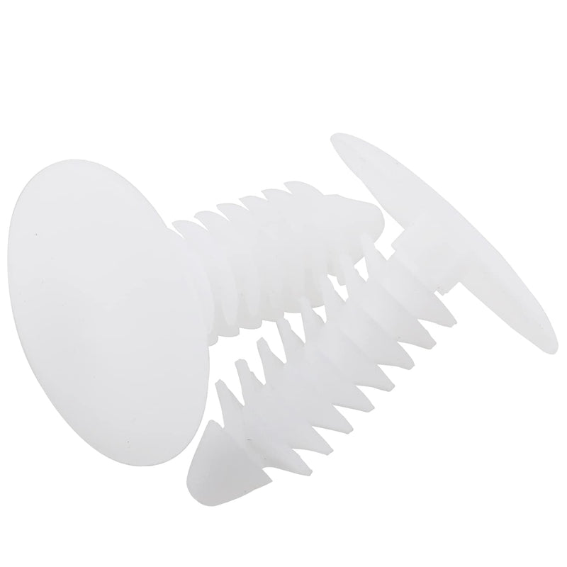 [Australia - AusPower] - 60PCS White Tree Rivet Fasteners Barrier Christmas Tree Fasteners Push-in Rivet White Furniture Assembly Shelves Retainer 