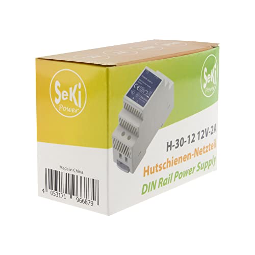 SeKi DIN Rail Power Supply H-30-12 - 12V - 2A - 24W DIN Rail - Power Supply 24 watts (2 A) Single