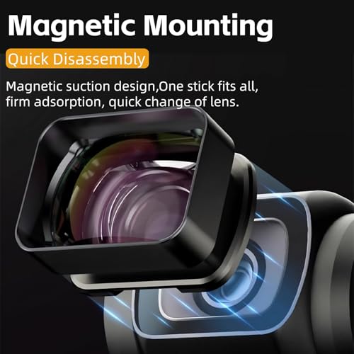 2X Telephoto Lens for Spirit Eye osmo 2X Magnification Photography Lens Magnetic Attachment, High Definition Coating, Long Distance Photography