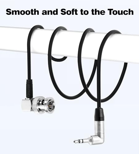 Alvin's Cables Tentacle 3.5mm TRS to BNC Timecode Cable Ultra-Soft 50cm 20inches Non-locking TRS