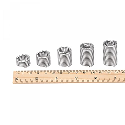 uxcell 5/8-11 UNC 1.5D stainless steel helical wire thread inserts, 10-piece coiled threaded sleeves