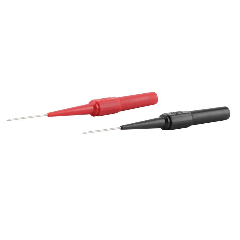 [Australia - AusPower] - Test Probes Insulation Piercing Needle, Yosoo Sharp Stainless Steel Needle Tipped Tip Multimeter Probes Test Leads Flexible Silicon Back Probe Pin for Multimeters 1 Pair 