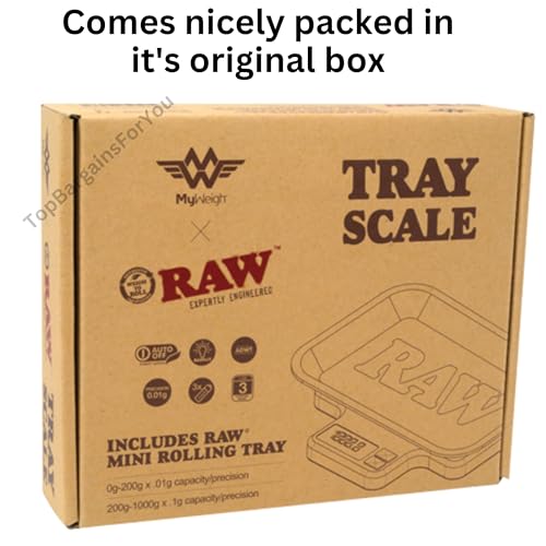 My Weigh X RAW Digital Scale with 21cm Mini RAW Rolling Tray