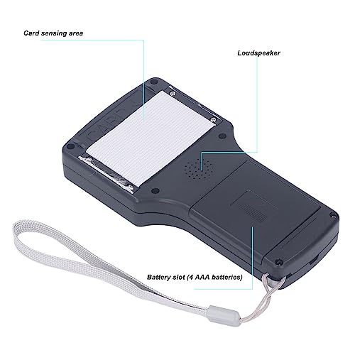 [Australia - AusPower] - NFC Card Reader Duplicator 2.8inch HD Full Color Screen Writer 10 Frequency Key Card with USB Port Supports ISO 14443 A Cards EM Cards AWID Cards 