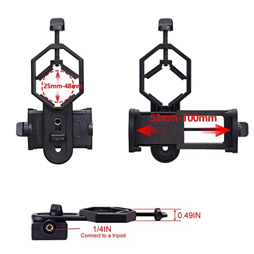 SVBONY Universal Cell Phone Adapter Mount Bundle with T2 T Ring Adapter, 1.25 inch Telescope Accessory, with CA1 Sleeve Extended Cylinder for Telescope