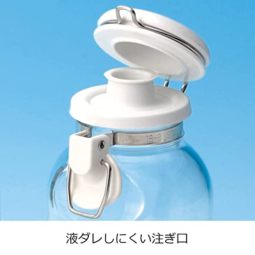 Seisho 223453 CellarMate Storage Bottle, Convenient Condiment Bottle, Glass Container, 16.9 fl oz (500 ml), Made in Japan 500ml