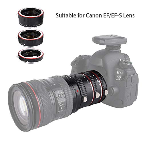 for EF/EF-S Macro Extension Tube Set Auto Focusing Adapter Ring Set for Cameras