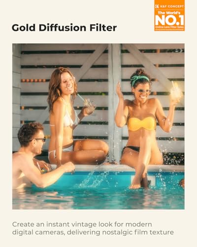 K&F CONCEPT 49mm Gold Diffusion Mist Filter