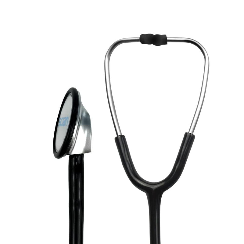 [Australia - AusPower] - SCIAN Stethoscope for Nurse - Deluxe Single Head Stethoscope for Medical and Clinical Use, Perfect Work for Nurse Doctor Pediatric Infant (Black) Black 