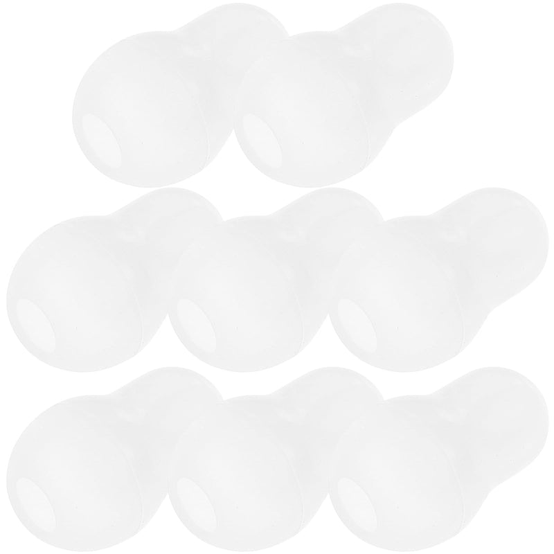 [Australia - AusPower] - GLEAVI 8pcs Stethoscope Earplugs Replacement White ： Stethoscope Ear Tips Replacement Stethoscope Ear Pieces Earbuds for Stethoscope Parts Accessories White 