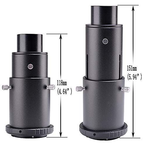 Telescope Camera Adapter for Nikon DSLR, Prime Focus Imaging Camera Adapter Set for Nikon SLR – Variable