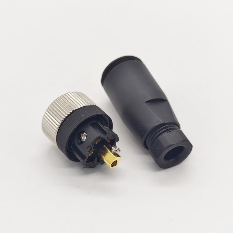 [Australia - AusPower] - 5Pcs M12 5 Pin Female Connector, A Code Unshiled Industrial Circular Connector Field Assembly Wireable Adapter IP67 Waterproof Straight Sensor for Electric Bicycles PG7 Cable 125V 4A 