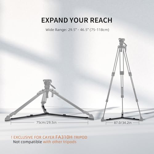 Cayer SP10 Ground Spreader, Quick-Release for FA310H Tripod 29.5"-46.5"