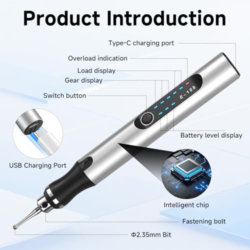 Electric Engraving Tool Kit Mini USB Cordless Rechargeable Engraving Pen