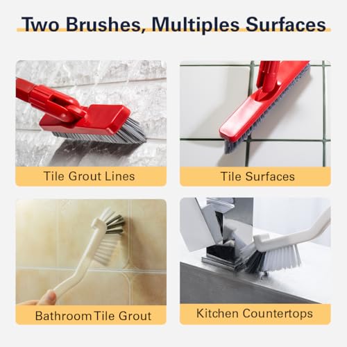 Grout Brush Grout Brush and Handheld Brush Set
