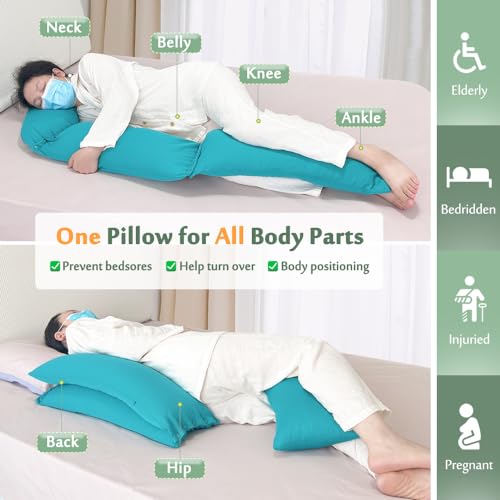 Bed Sore Turning Wedge Multi Positioning Pillows for After Surgery Bedridden Medical Wedges Bed Sore Prevention Pressure Ulcer Cushion Body Support Pillow Side Sleeping Wedge