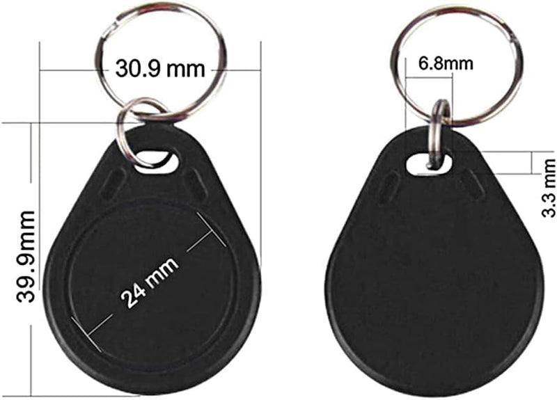 [Australia - AusPower] - MIFARE Classic 1K M1 Electronic Intelligent Lock ?ISO14443A 13.56mhz ic Card Multiple Colors 10pcs (Black) Black 