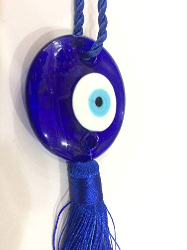 Blue Evil Eye Mystic Knot Car Wall Hanging Decor for Spiritual Protection for Bad Eye & Negativity
