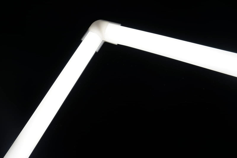 THMOOTHER 5-Pack 3.3FT 1Meter V Shape LED Strip Aluminum Channel Diffuser System, Extruded Alu Track Milky Cover with Corner Connector and Mounting Kit,Easy Cut and Installed Curved Lens Profile