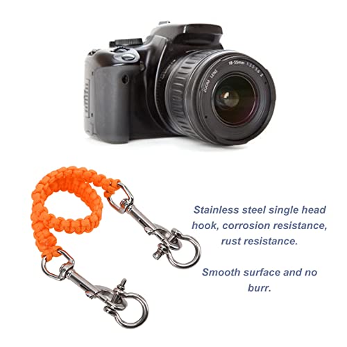 Alomejor Diving Camera Tray Handle Rope with 304 Stainless Steel Bow Buckle, 360° Rotation, for Underwater Photography