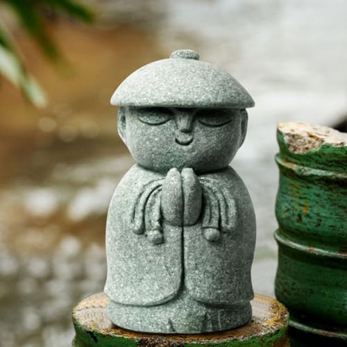 CLISPEED Small Buddha Statue Indoor Outdoor Zen Buddha Garden Ornament Spiritual Home Decor Figurine Sculpture 1.8 Inch